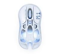 GravaStar Mercury M1 Pro Souris de jeu en alliage de magnésium léger, 26 000 DPI, capteur PAW3395DM, 5 boutons programmables, câble/2,4G/BT, jusqu'à 200 heures de batterie (bleu glacé)