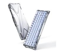 GravaStar Mercury V60 Pro Clavier de jeu à 60 % effet Hall Effect, disposition QWERTZ, clavier rapide Trigger 8000 Hz, 0,005 mm RT, interrupteur magnétique, aluminium CNC, latence 0,125 ms, (Silver