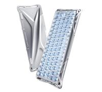 GravaStar Mercury V60 Pro Clavier Gaming 60% Effet Hall, Switchs Magnétiques, RT 0,005mm, 8K Polling Rate, Rapid Trigger, Châssis Aluminium CNC, Latence 0,125ms, Pilote Web, RGB (Silver Frost, QWERTZ)