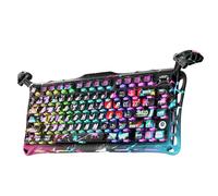 GravaStar Mercury V75 Pro Clavier Gaming HE Filaire, Switchs Magnétiques Hall Effect, Rapid Trigger 0,005mm, Polling Rate 8KHz, Clavier Mécanique 75% RGB, Aluminium (Graffiti Néon)