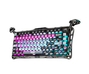 GravaStar Mercury V75 Pro Clavier Gaming HE Filaire, Switchs Magnétiques Hall Effect, Rapid Trigger 0,005mm, Polling Rate 8KHz, Clavier Mécanique 75% RGB, Aluminium (Cyberpunk)