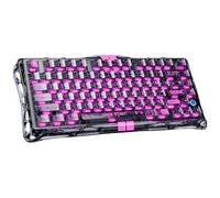 GravaStar V75 Lite Clavier Gamer Magnétique Hall Effect - 4000Hz Rapid Trigger - Activation Ajustable 0,01mm - Clavier Gaming 75% avec Switchs Hot-Swap et Éclairage RGB Transparent | pour PC & Mac