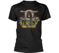 Grave Digger - "Knights Of The Cross" T-shirt Homme/Femme Unie PH717 (L) (Noir)