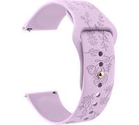 Gravé Floral Bracelets De Montre 20Mm 22Mm, Bracelets En Silicone Imperméables, Bracelet De Remplacement Réglable À Dégagement Rapide Pour Homme Femme[LET9130786]