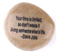 gravé inspirants pierres Collection - Pierre I : Steve Jobs : votre temps est limitée...