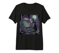 Grave Invaders Crânes Squelette Amusants Halloween Arcade Gamers T-Shirt Haut de Gamme