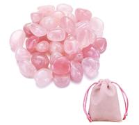 Gravel À Cristal Rose 200G, Sac De Rangement 1 Pièce, Cristal De Quartz Rose Multifonctionnel, Bijoux De Guérison, Décoration Créative D'Ornement.