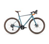 Gravel bike cube nuroad race shimano grx 11v 700 mm bleu orange 2021