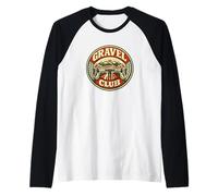 Gravel Club Badge de vélo de Montagne Vintage Manche Raglan