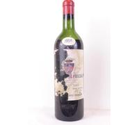 graves château de fieuzal (étiquette abîmée) rouge 1955 - bordeaux