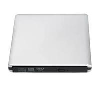 Graveur Blu-Ray UHD 4K USB3.0 Lecteur DVD Optique Externe Enregistreur RE/ROM Lecteurs Blu-Ray 3D Lecteur Graveur(Silver)