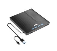 Graveur CD/DVD USB 3.0 et Type-C 7 en 1 Lecteur DVD Externe CD-ROM for Ordinateur Portable PC de Bureau Windows 7/8/10/XP Mac Linux
