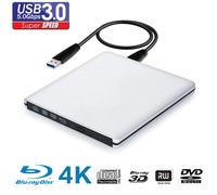 Graveur de Blu-Ray UHD 4K USB3.0, lecteur optique externe DVD, lecteur/enregistreur Blu-Ray 3D, compatible BD-RE/ROM avec Windows/MAC OS