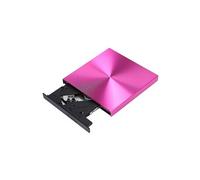 Graveur de CD DVD USB 3.0 Lecteur Externe pour Ordinateur Portable - Rose Rouge