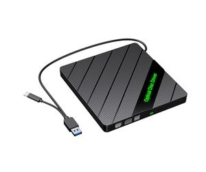 Graveur de disque externe USB 3.0 de type C - Lecteur de graveur pour ordinateur portable - Lecteur optique