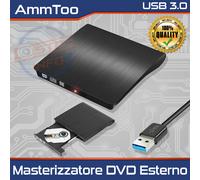 Graveur DVD DL externe lecteur USB 3.0 SLIM DVD-RW CD portable pour PC