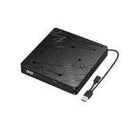 Graveur DVD Externe 2-en-1 USB 3.0 Type-C, Lecteur/Graveur CD-ROM/DVD-RW Ultra-Fin pour Ordinateur Portable et PC