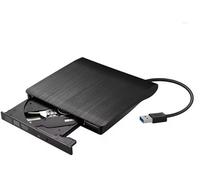 Graveur DVD Externe USB 2.0 - Lecteur Graveur CD/DVD Portable - Compatible Windows 11/10/8/7/XP, Mac OS - Plug & Play - Haute Vitesse, Ultra Fin, Léger - sans Alimentation Externe