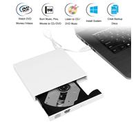 Graveur DVD portable pour ordinateurs portables, lecteur CD externe avec connectivité USB 3.0 et USB-C et application conviviale pour Mac, PC,