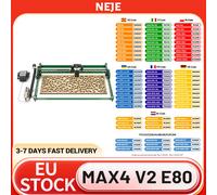 Graveur et découpeur laser NEJE Max4 V2 E80 20W, axe Z motorisé, vitesse rapide de 1000 mm/s, 750*460 mm, rails de qualité industrielle - EU Max4 V2 E80