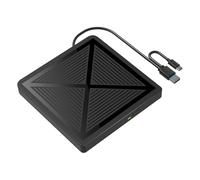 Graveur Externe de CD/DVD RW USB 3.0, C, Lecteur DVD Portable, lecteurs optiques for Ordinateur, Windows 11, 10, Linux et macOS