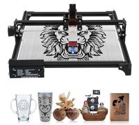 Graveur Laser,10 W Machine à Gravure Laser, Gravure et Découpe Rapides en Bois, CNC Cutter Laser Haute pour Bricolage Bois Métal Verre Acrylique Cuir