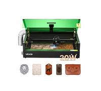 VEVOR Graveur Laser 20 W Machine Gravure et Découpe Laser Zone de Travail 50x32 cm, pour Bois, Cuir, Verre, Papier, Certains Métaux, avec Caméra Intégrée, Vitesse de Gravure 36000 mm/min, Classe 1