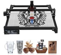 Graveur Laser, 5,5W Machine à Gravure Laser, Gravure et Découpe Rapides en Bois, CNC Cutter Laser Haute pour Bricolage Bois Métal Verre Acrylique Cuir