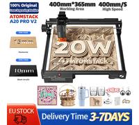Graveur laser ATOMSTACK A20 Pro V2 20W, zone de gravure 400*365mm, découpeuse laser haute précision pour créations personnalisées