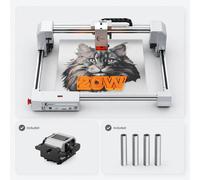 Graveur laser Carverall JL9 20W, machine de gravure laser de bureau avec assistance pneumatique intégrée, 300x300mm, précision de 0,01mm, graveur de découpe DIY pour bois, acrylique, cuir, CutLabX JL9