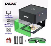 Graveur laser CNC DIY - PRUMYA - DJ6S - 3000 mW - Zone de travail 80×80 mm - Précision 0,05 mm