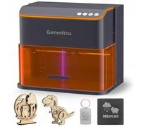 Graveur laser Genmitsu Kintix 10W, laser galvanométrique ultra-rapide 90 000 mm/min avec levage automatique, grande zone de gravure 200 x 100 mm pour bijoux, métaux et bois