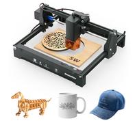 Graveur laser Genmitsu Kortek 5 W, découpeur laser CNC portable pour le bricolage du bois, de l'acrylique opaque, du cuir, du verre, de la céramique, du métal et de la fibre