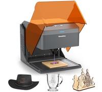 Graveur laser Kiosk 5W, machine de gravure laser légère et portable, découpeur laser domestique avec boîtier en acrylique pour bricolage bois/cuir/métal