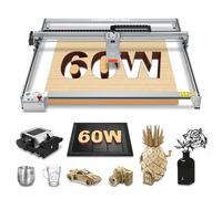 Graveur laser LASER TREE 60W avec pompe à air, zone de gravure 800x600mm, puissance de sortie 60W Machine de gravure laser avec assistance pneumatique Spot à focale fixe