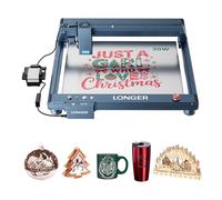 Graveur laser Longer Laser B1 30 W avec assistance pneumatique automatique, graveur laser DIY pour bois, métal, papier, acrylique, verre, cuir, zone de travail, zone de travail 450 x 440 mm