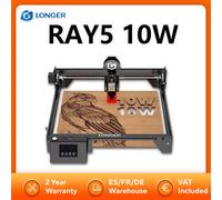 Graveur Laser LONGER RAY5 10W, 0.06x0.06mm, écran tactile, sculpture hors ligne, jeu de puces 32 bits, zone de travail 400x400mm LONGER RAY5 10W
