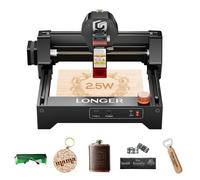 Graveur Laser LONGER RAY5 Mini 2,5 W-Précision 0,04 mm-Vitesse 12 000 mm/min-Pour Bois/Acrylique/Cuir/Métal-130 x 140 mm - Prise UE