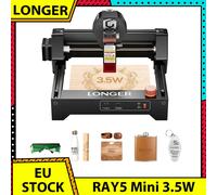 Graveur laser LONGER RAY5 Mini 3,5 W, précision de 0,04 mm, vitesse de 12 000 mm/min pour bois/acrylique/cuir/métal, 130*140 mm