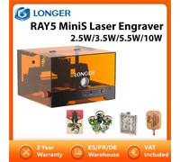Graveur laser LONGER RAY5 MiniS 2.5W/5.5W/10W à diode unique avec prise en charge FAC, contrôle USB/WiFi/App, zone de travail 130*140mm MiniS 5.5W