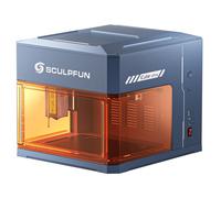 Graveur laser SCULPFUN iCube Ultra 12W, conception fermée de classe 1, mise au point automatique, point laser de 0,08 mm, zone de gravure de 150 x 150 mm, filtre à fumée intégré