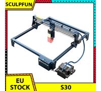 Graveur laser SCULPFUN S30 5W avec assistance pneumatique automatique, mise au point laser 0,06*0,06 mm, carte mère 32 bits, zone de gravure 410*400 mm SCULPFUN S30