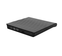 Graveur optique externe USB 3.0, lecteur DVD, accessoire pour ordinateur portable, type C, noir (noir)