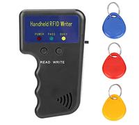 Graveur RFID portable 125 kHz avec 3 porte-clés d'identification réinscriptibles pour la lecture, l'écriture, les cartes EM4305 T5577