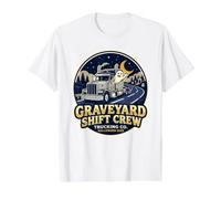 Graveyard Shift Crew Trucking Co. Truck Company, Halloween T-Shirt Graphique avec Valeur