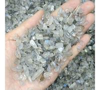 Gravier, cristaux, éclats de pierre naturelle, quartz, agate, minéraux énergétiques, spécimen de pierre roulée, aquarium, décoration intérieure, artisanat - Labradorite - 100 g