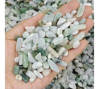 Gravier, cristaux, éclats de pierre naturelle, quartz, agate, minéraux énergétiques, spécimen de pierre roulée, décoration d'aquarium, artisanat - Jadeite - 20 g