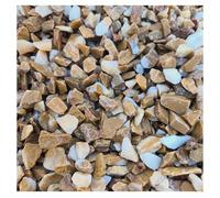 Gravier décoratif en pierre naturelle de 8 à 16 mm - 20 kg - Gravier décoratif clair pour chemins de jardin, parterres et comme protection contre les éclaboussures pour le mur de la maison - Pierres