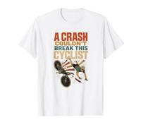 Gravier drôle de vélo de Route survivant d'accident de Route T-Shirt Graphique avec Valeur