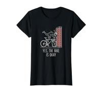 Gravier drôle de vélo de Route survivant d'accident de Route T-Shirt Graphique avec Valeur